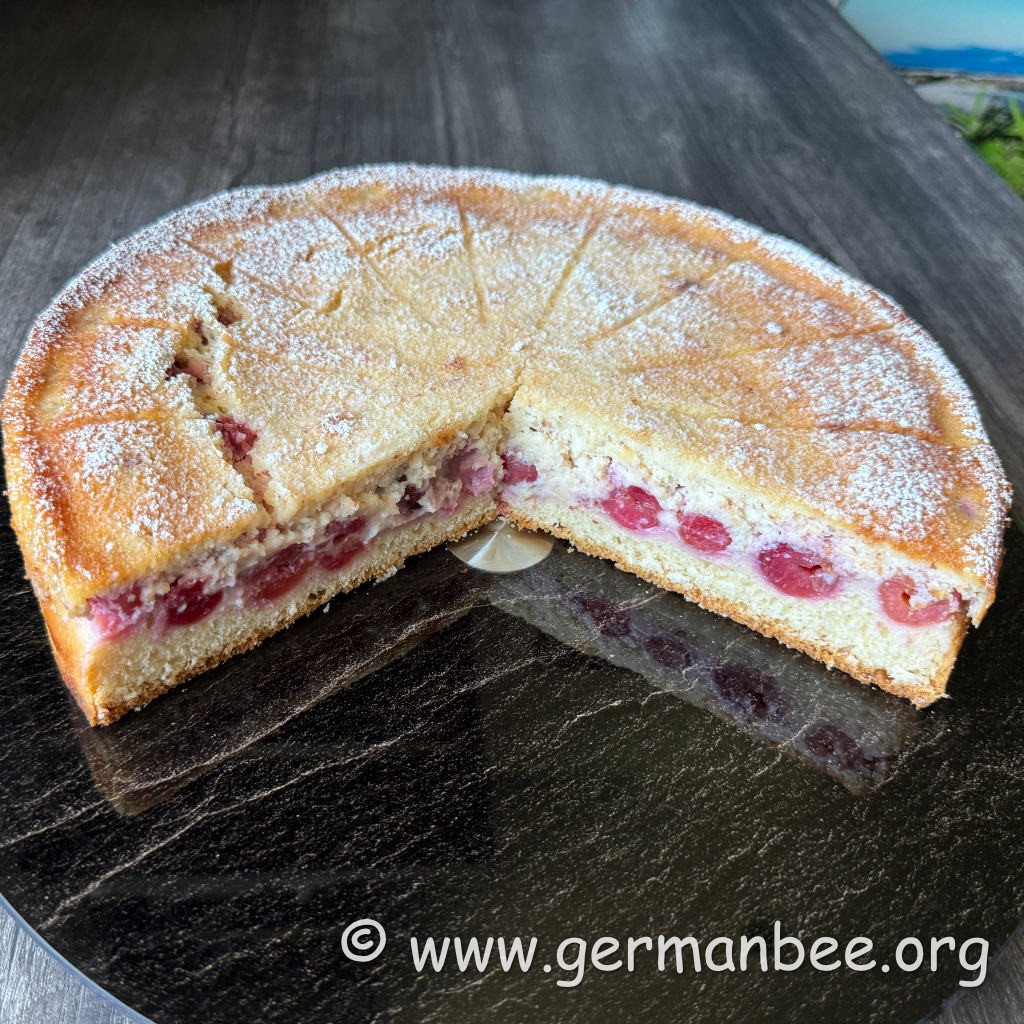 Frischer Kirsch-Quark-Kuchen (Milchfrei)