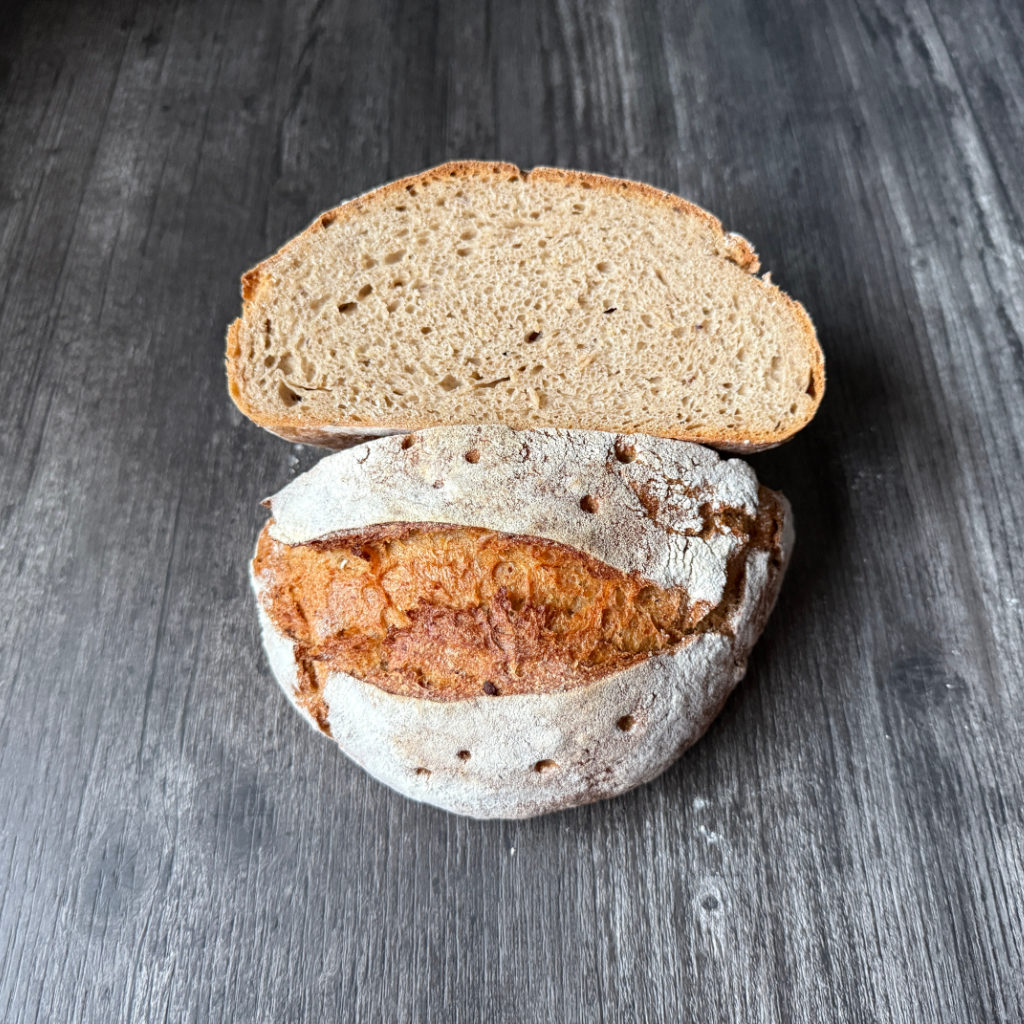 Schnelles Sauerteigbrot (am selben Tag backen)